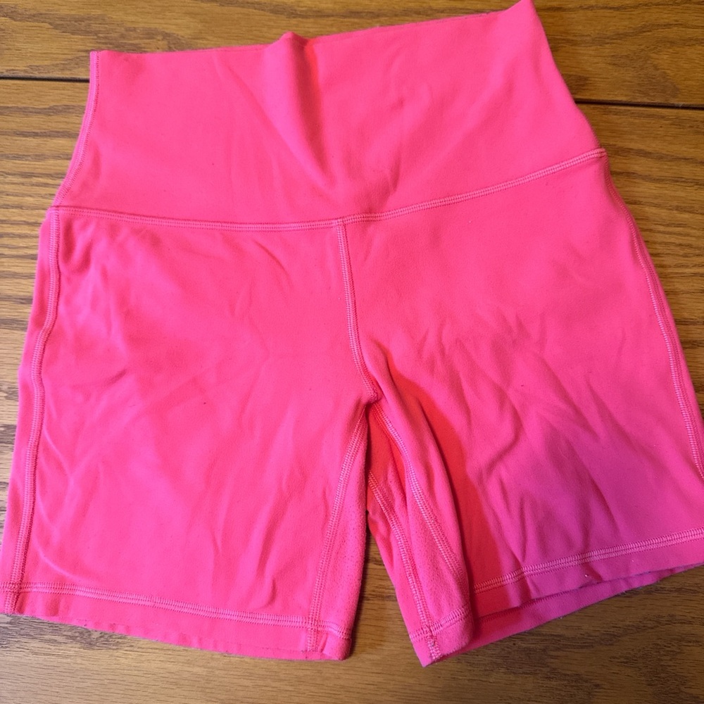 lululemon athletica Pink Bike Shorts